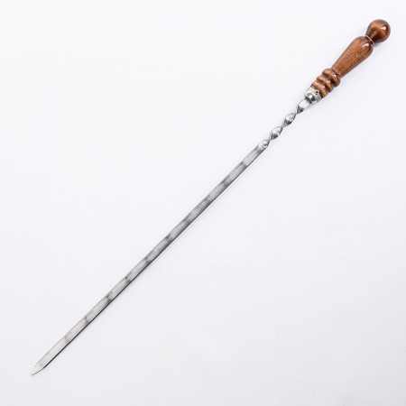 Stainless skewer 620*12*3 mm with wooden handle в Магасе