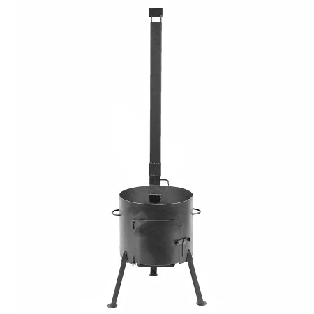 Stove with a diameter of 340 mm with a pipe for a cauldron of 8-10 liters в Магасе