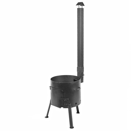 Stove with a diameter of 360 mm with a pipe for a cauldron of 12 liters в Магасе