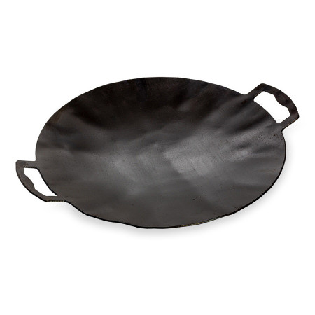 Садж сковорода без подставки вороненая сталь 40 см в Магасе