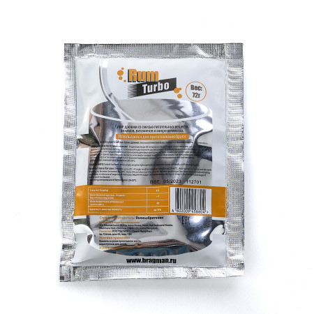 Turbo yeast alcohol BragMan "RUM TURBO" (72 gr) в Магасе